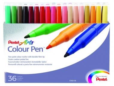 Pentel filctoll színes művészi Sign Pen Arts 36 db-os szett